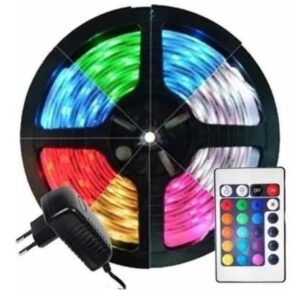 fita led rgb controle remoto