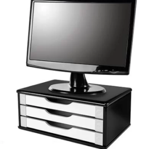 suporte monitor 3 gavetas